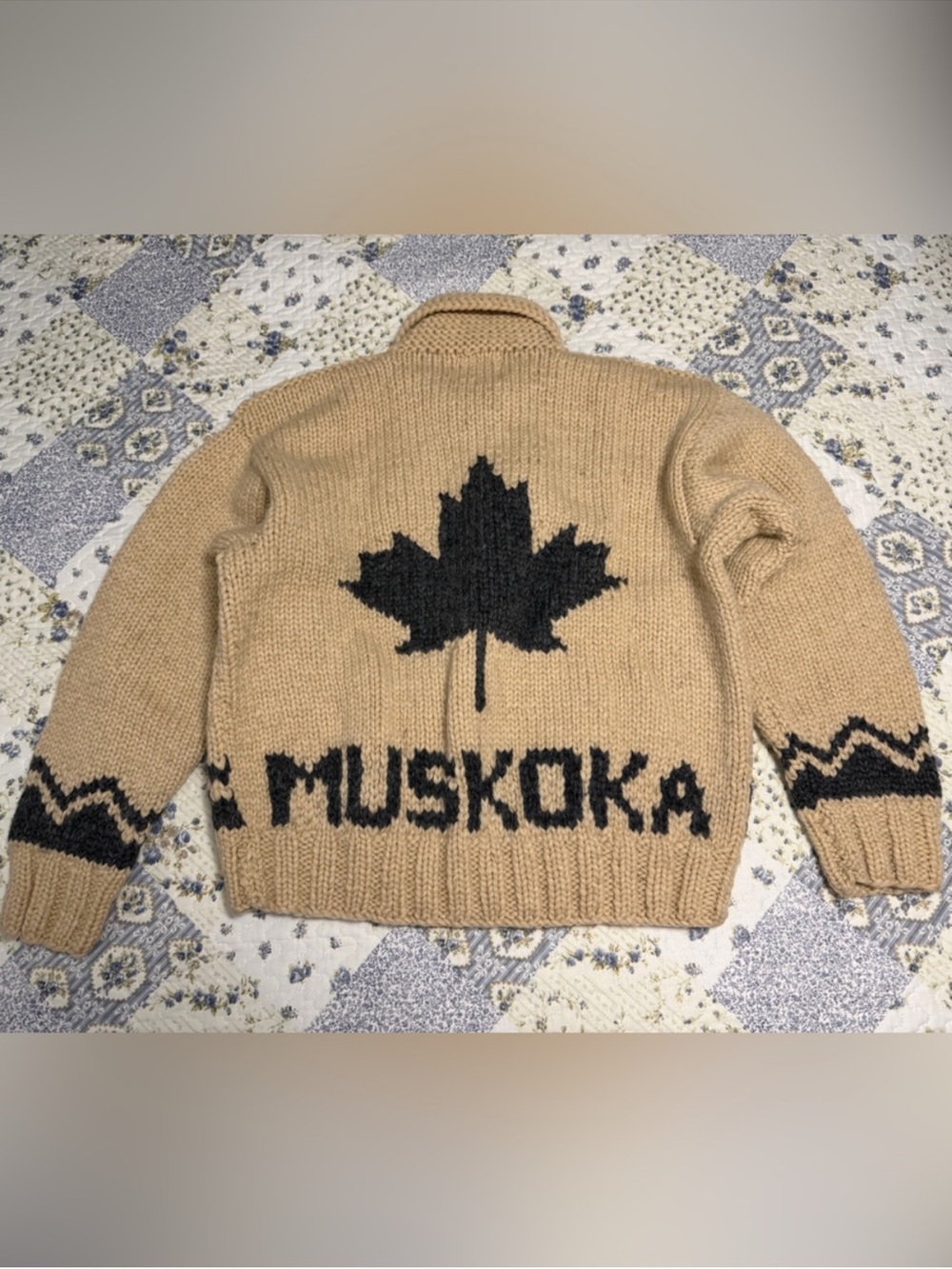 New - Muskoka Lakes authentic hand knit cowichan sweater
